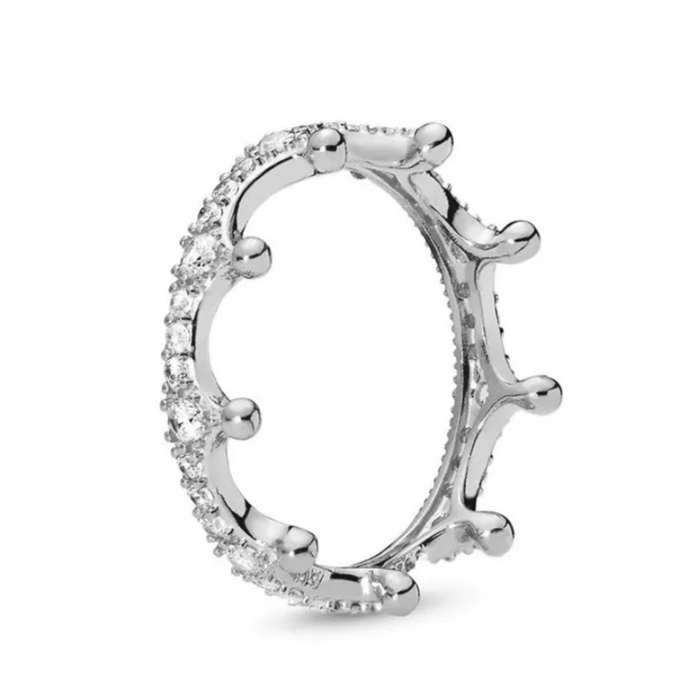Crown with Rhinestones Ring